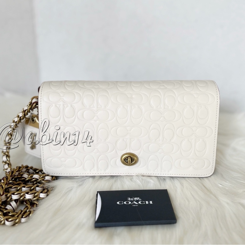 NWT Coach 1941 Leather Dinky in with Chain Leather Strap